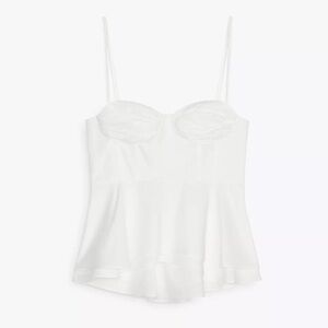 NWT Zara peplum bustier top